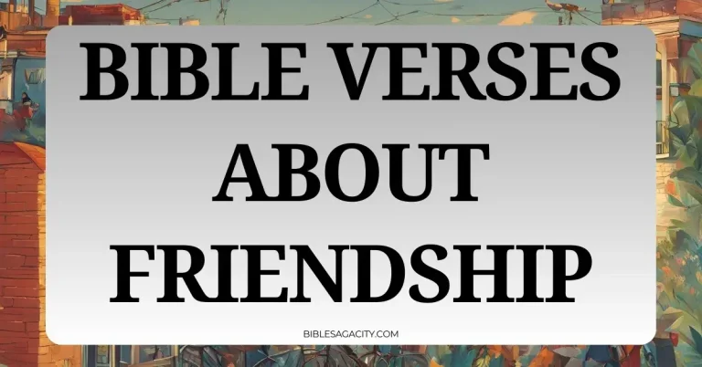 Bible Verses About Friendship