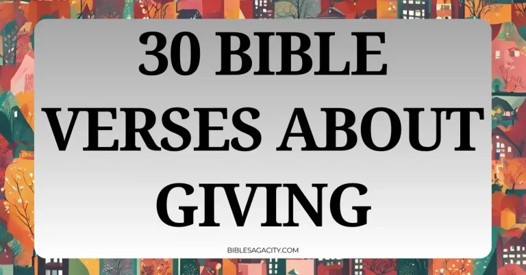 Bible Verses About Giving