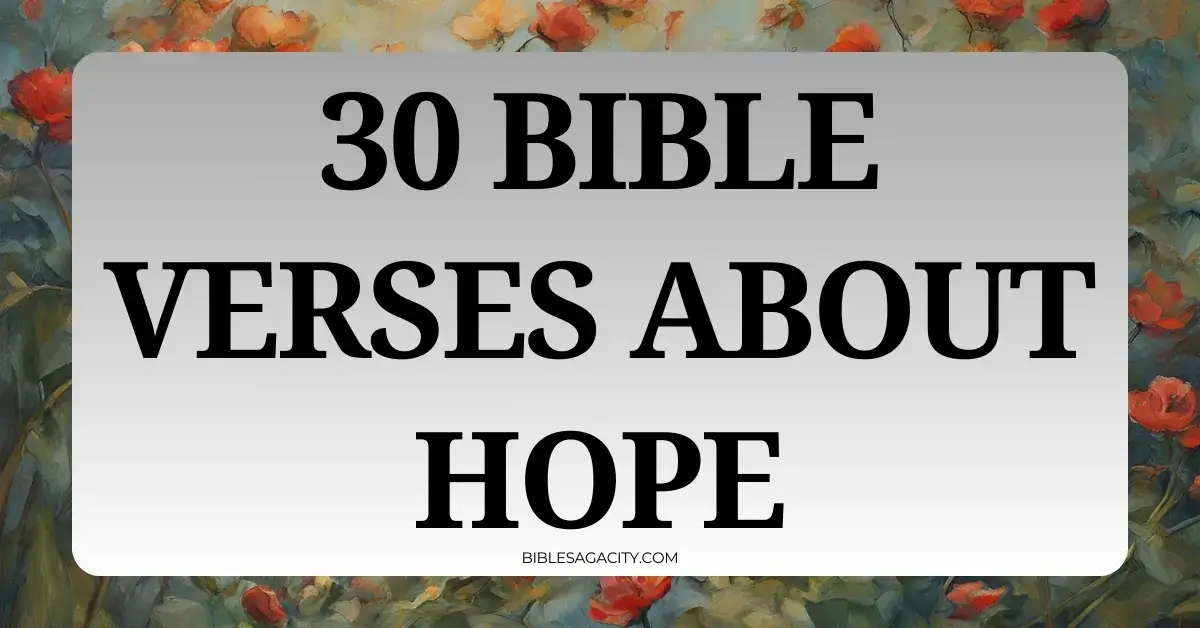 Bible Verses About Hope