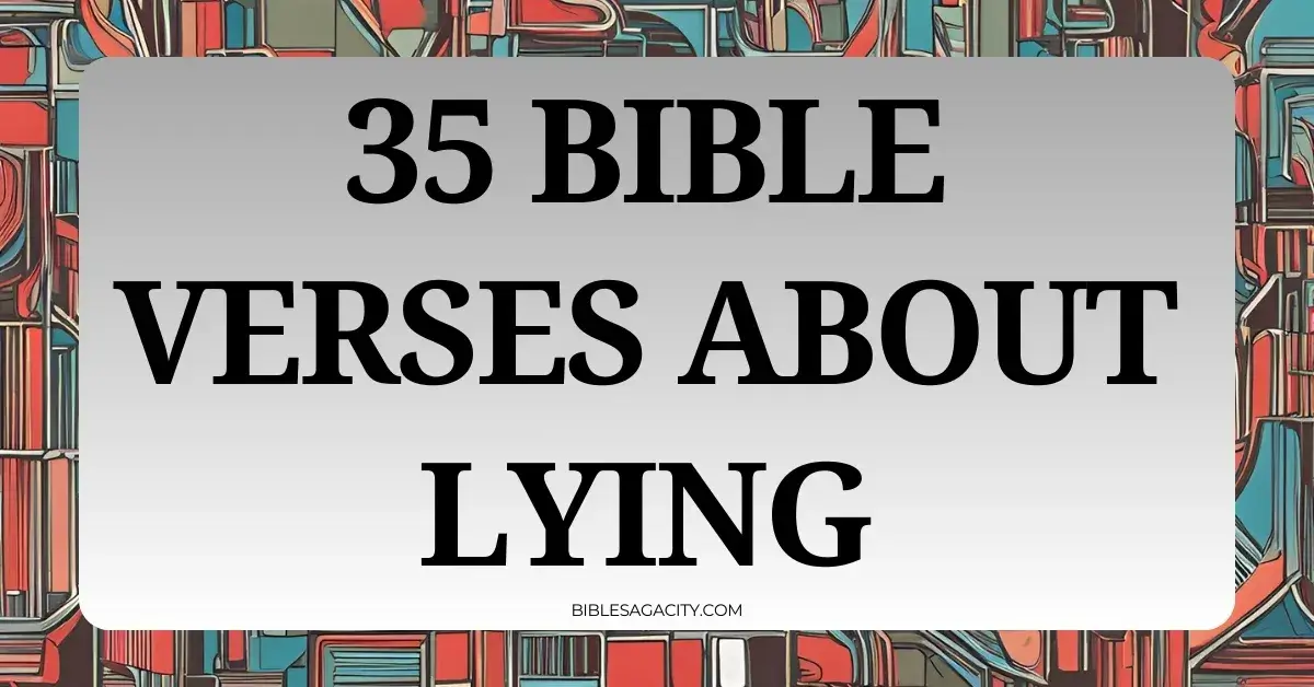 Bible Verses About Lying