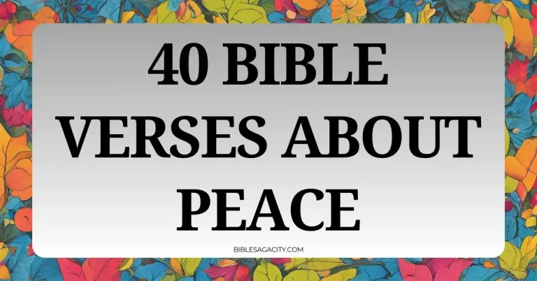 Bible Verses About Peace